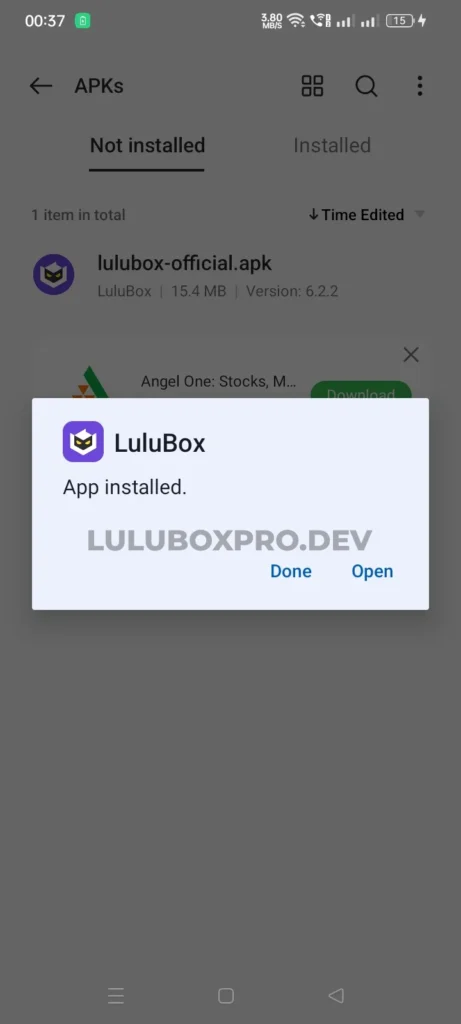 lulubox-installed-successfully